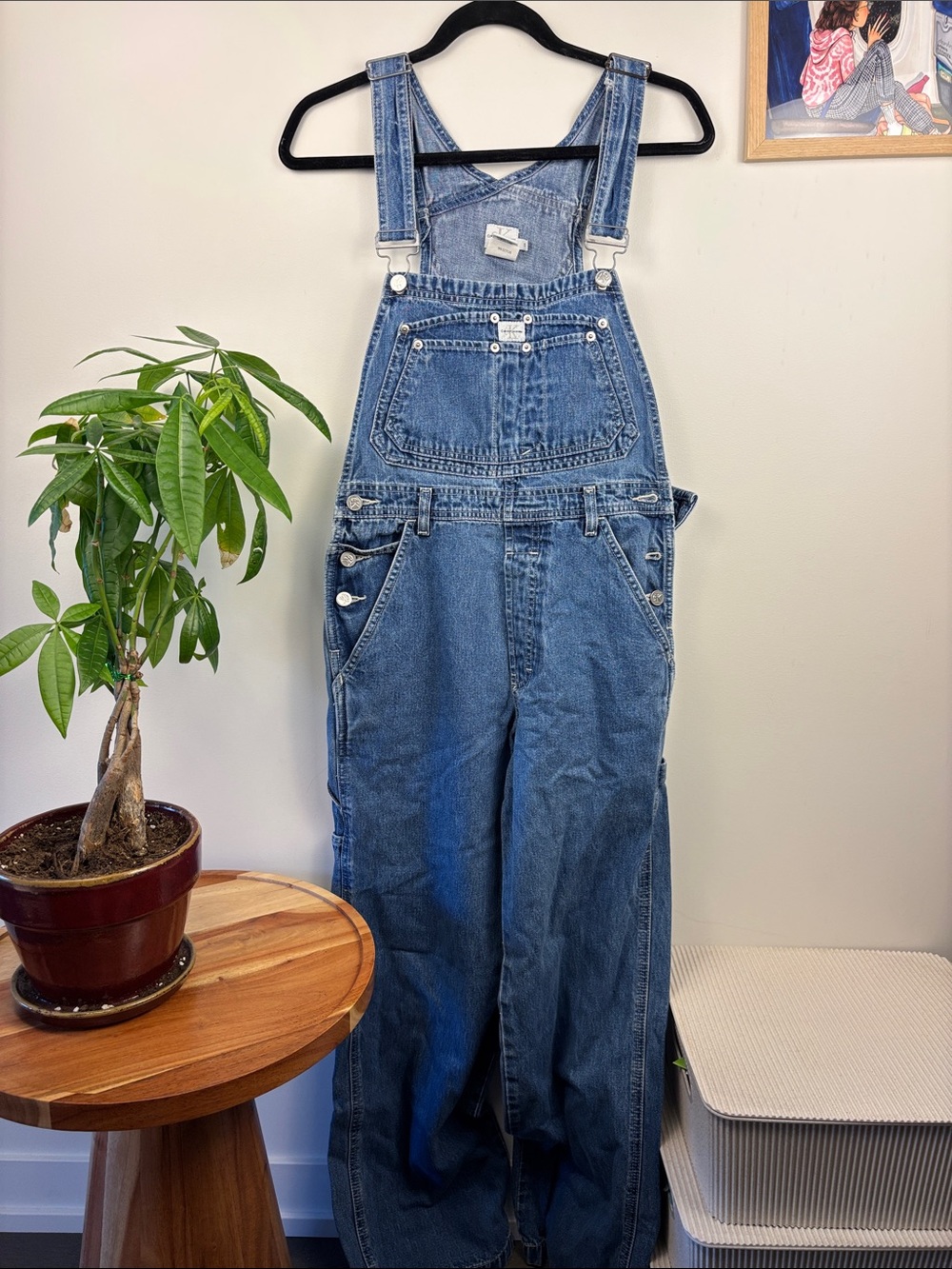 Calvin Klein Jeans Light Blue Denim Overalls Vintage